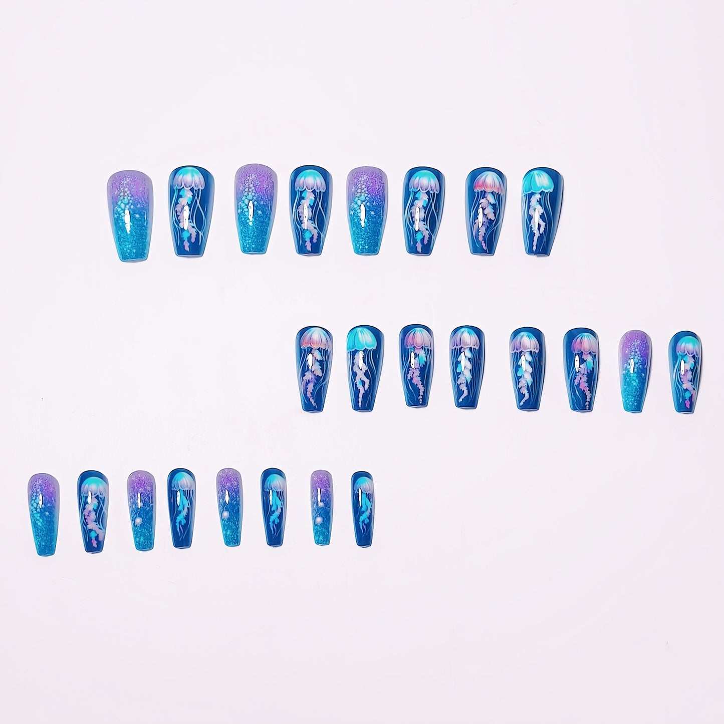 Jellyfish Themed Nail Art Acalora