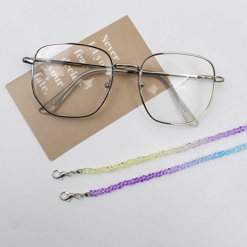 Elegant Crystal Beaded Eyewear Chain Acalora