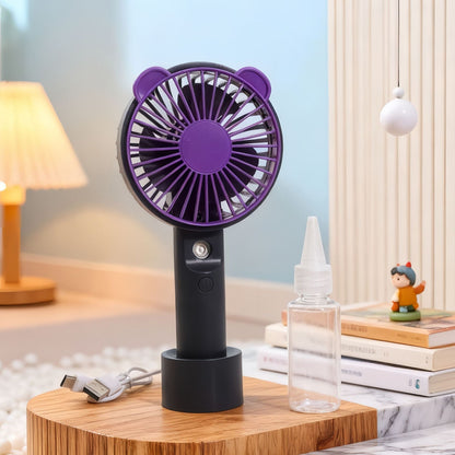 Women's portable hand fan with spray function Brehn