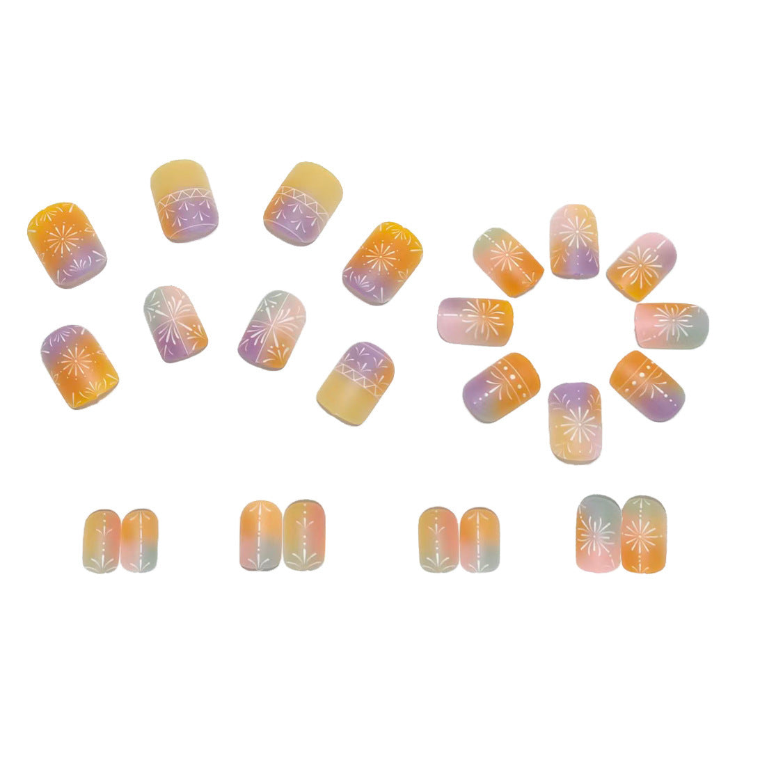 Nail art set in ombre style Acalora