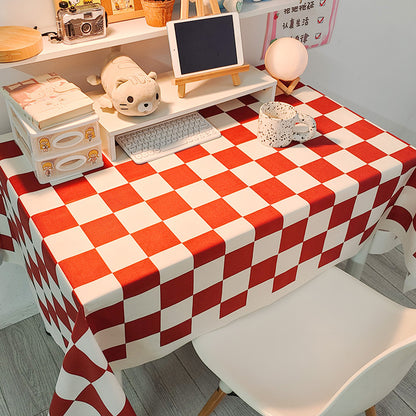 Decorative Checked Tablecloth