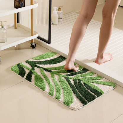 Floral-Inspired Decorative Bath Rug