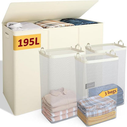 Large storage chest with lid and interior compartments Acalora