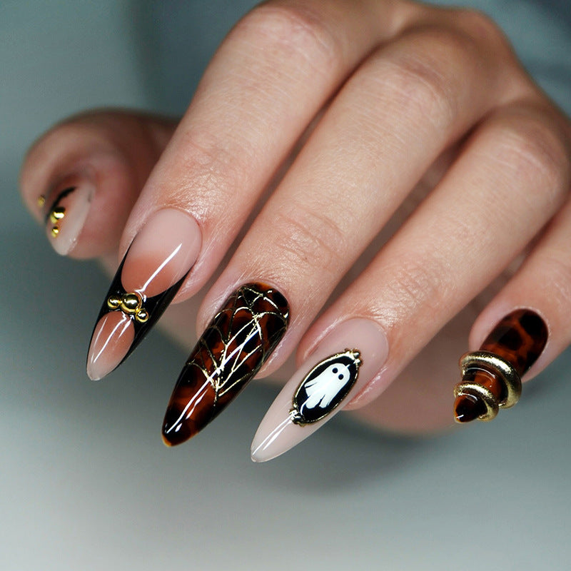 Artistic Stiletto Press-On Nail Art Acalora