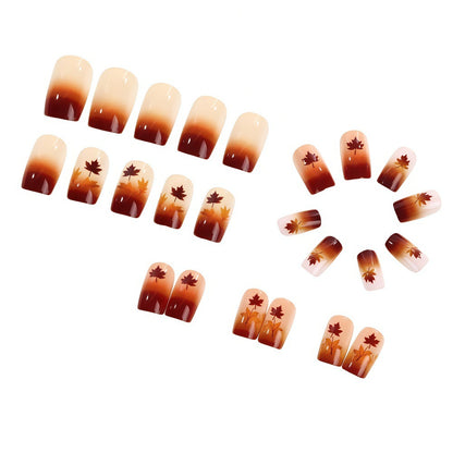 Artificial nails with autumn design Acalora