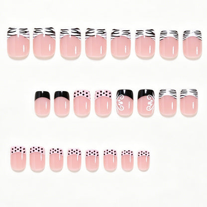Artistic French Tip Nail Art Acalora