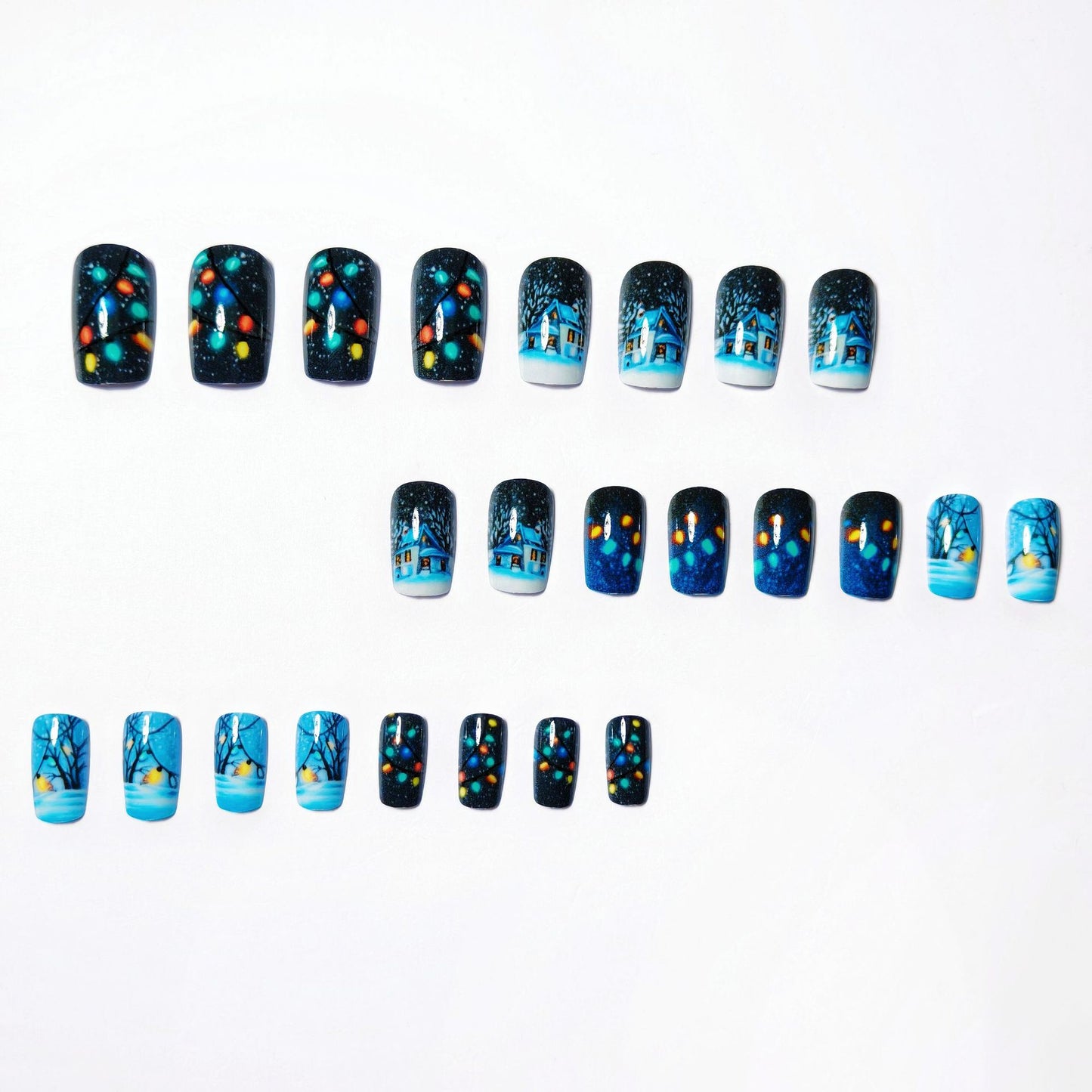 Seasonal Winter Wonderland Nail Art Acalora