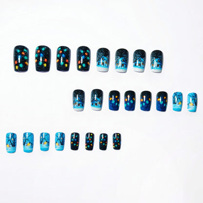 Seasonal Winter Wonderland Nail Art Acalora