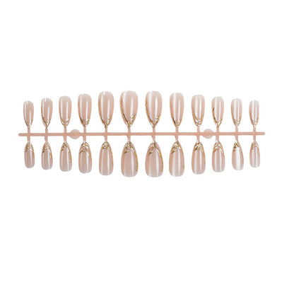 Elegant Marble Effect Press-On Nail Set Acalora