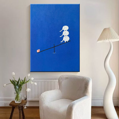 Playful Elephant Art Print