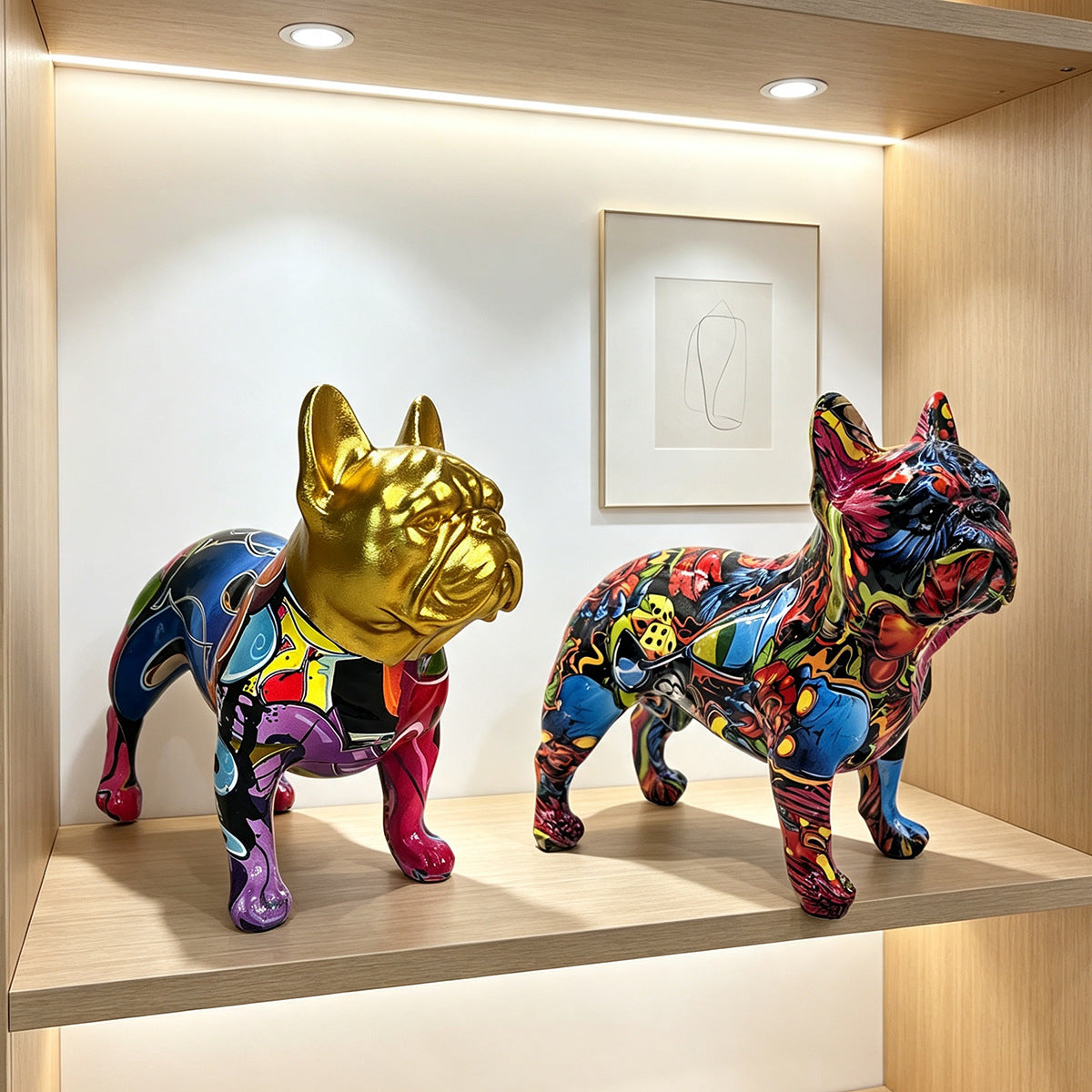 Decorative figure of a French Bulldog Acalora
