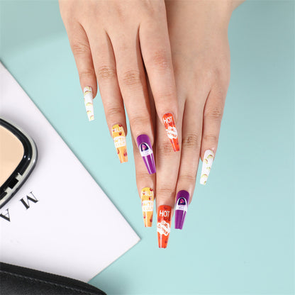 Creative artificial nails with colorful and unique designs Acalora