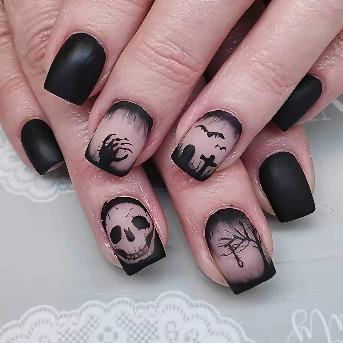 Halloween-Inspired Nail Art Acalora