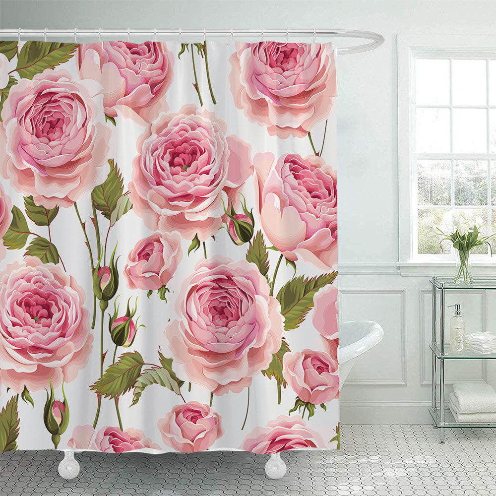 Floral Design Shower Curtain