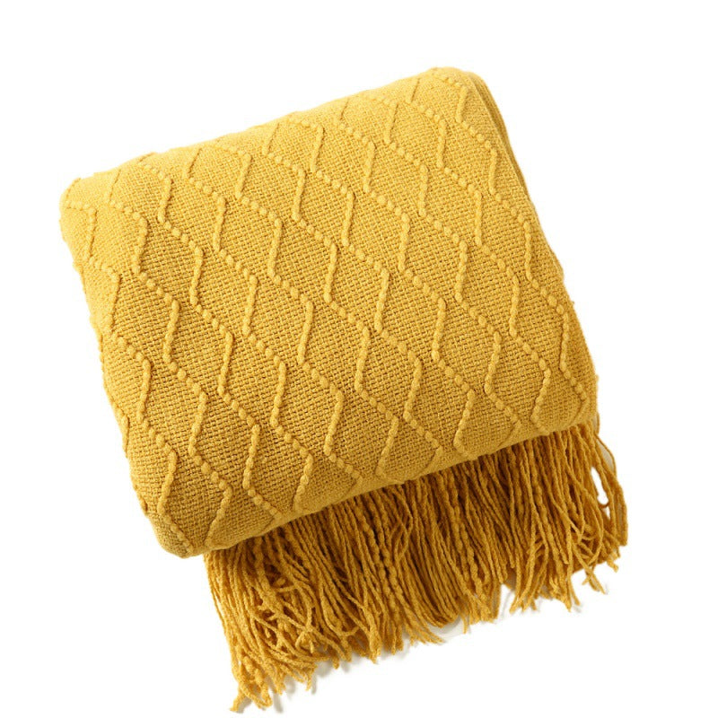 Unisex Luxurious Textured Throw Blanket