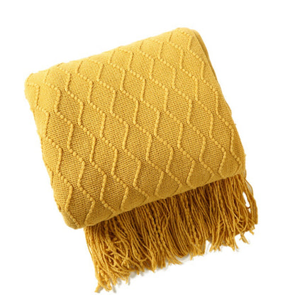 Unisex Luxurious Textured Throw Blanket