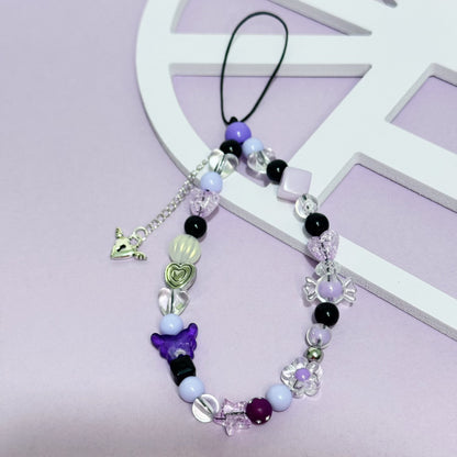Adjustable Beaded Charm Bracelet Acalora