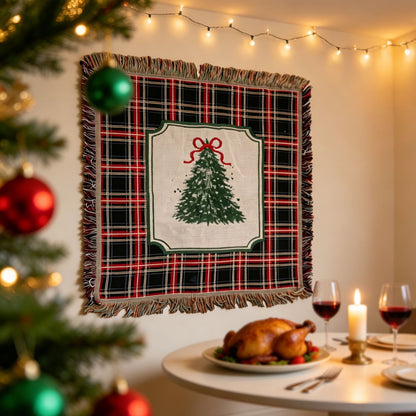 Fringed Landscape Wall Tapestry