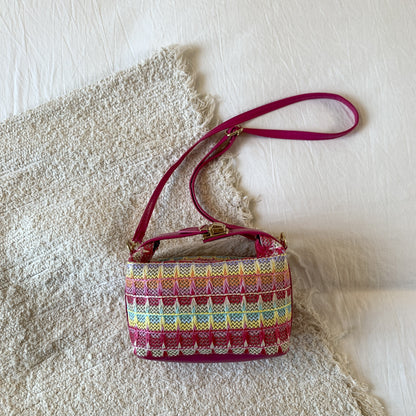 Textured Handwoven Mini Crossbody Bag Acalora