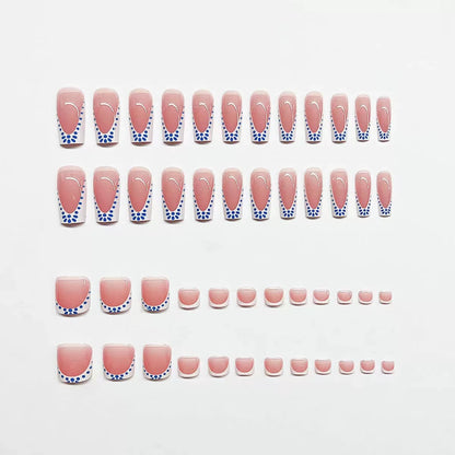 Artistic French Tip Nail Design Acalora