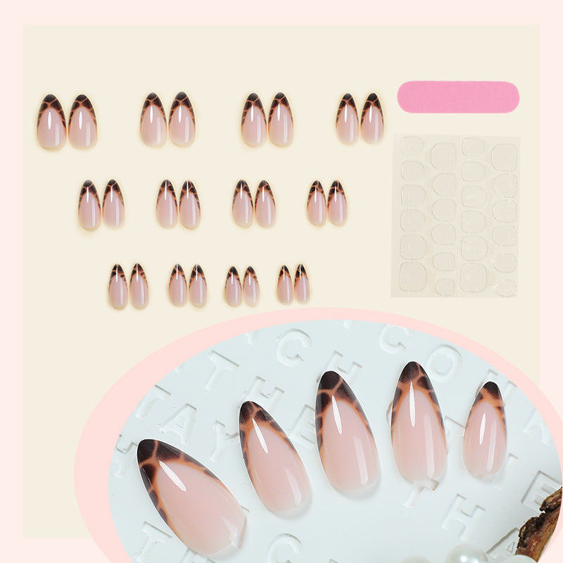 Stylish Acrylic French Tip Press-On Nail Set Acalora