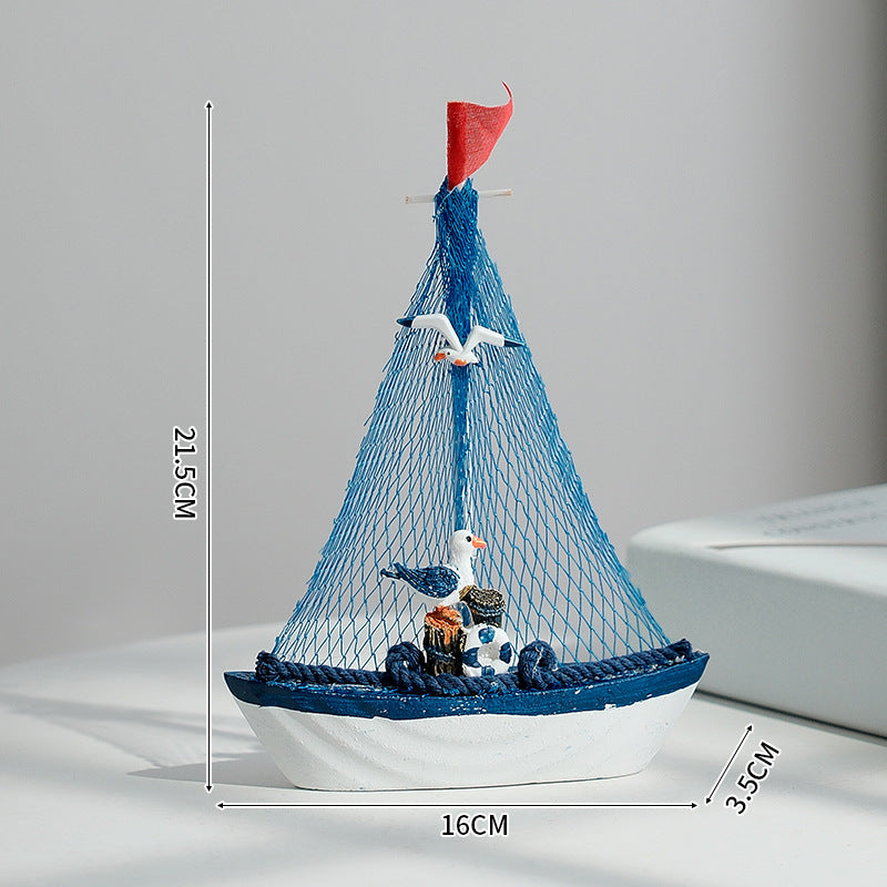 Classic Nautical Sailboat Model