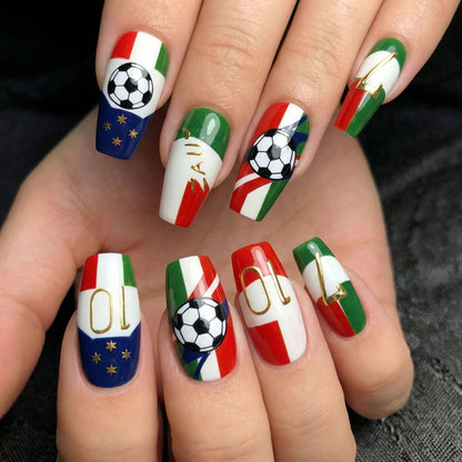 Sporty Nail Art Design Acalora