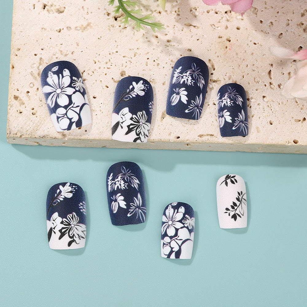Artificial nails with floral matte design Acalora