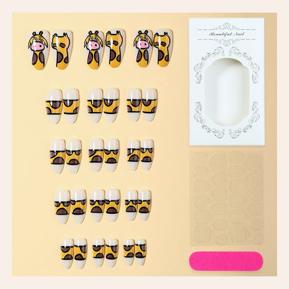 Creative Animal-Themed Press-On Nail Set Acalora