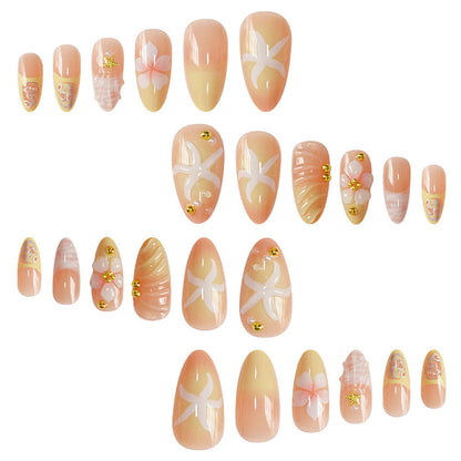 Elegant Floral Design Nail Set Acalora