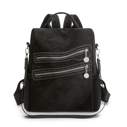 Stylish Multi-Zippered Backpack Acalora