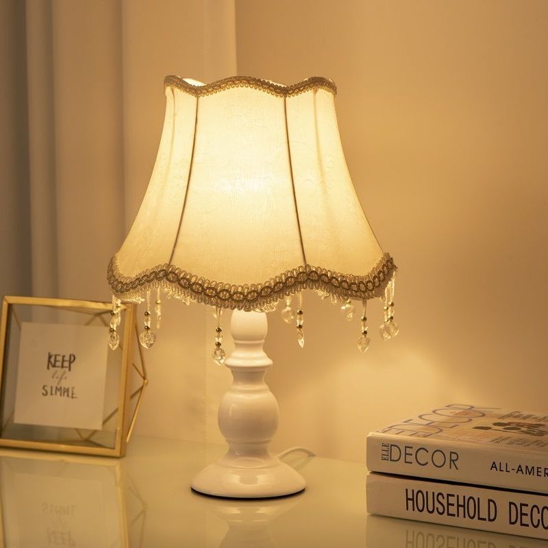 Crystal-Embellished Table Lamp