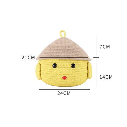 Playful storage basket with animal motif Acalora