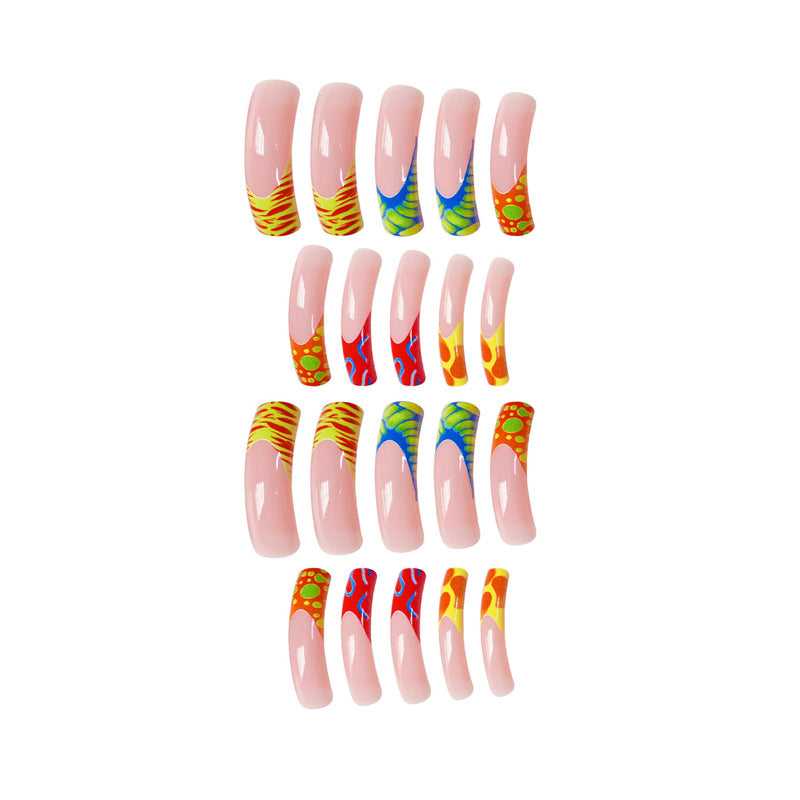 Artistic Long Nail Art Extensions Acalora