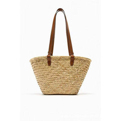 Women's Hand-knotted Basket Bag with Adjustable Leather Strap Karnz