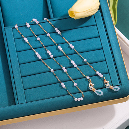 Elegant Pearl Chain Eyewear Chain Acalora