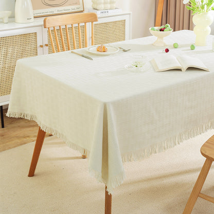 Decorative Fringed Tablecloth
