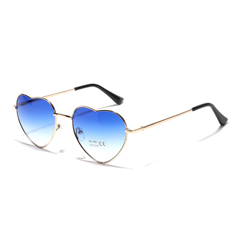 Women's heart-shaped sunglasses with UV protection and delicate frame Skanto