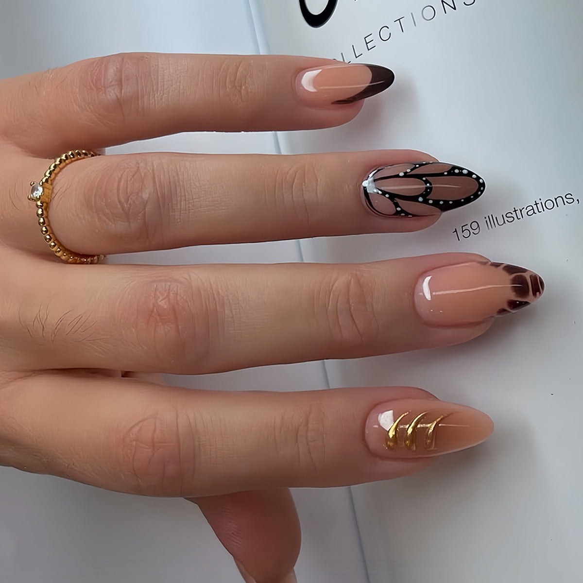 Artistic Ombre Nail Art Extensions Acalora