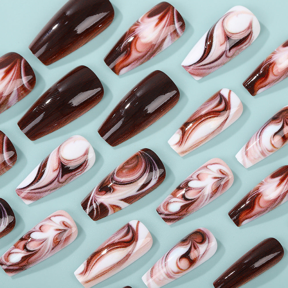 Artificial nails with artistic wave pattern Acalora