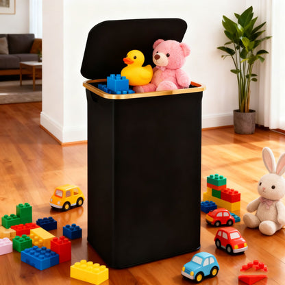 Norvo | Tall Bamboo Laundry Basket