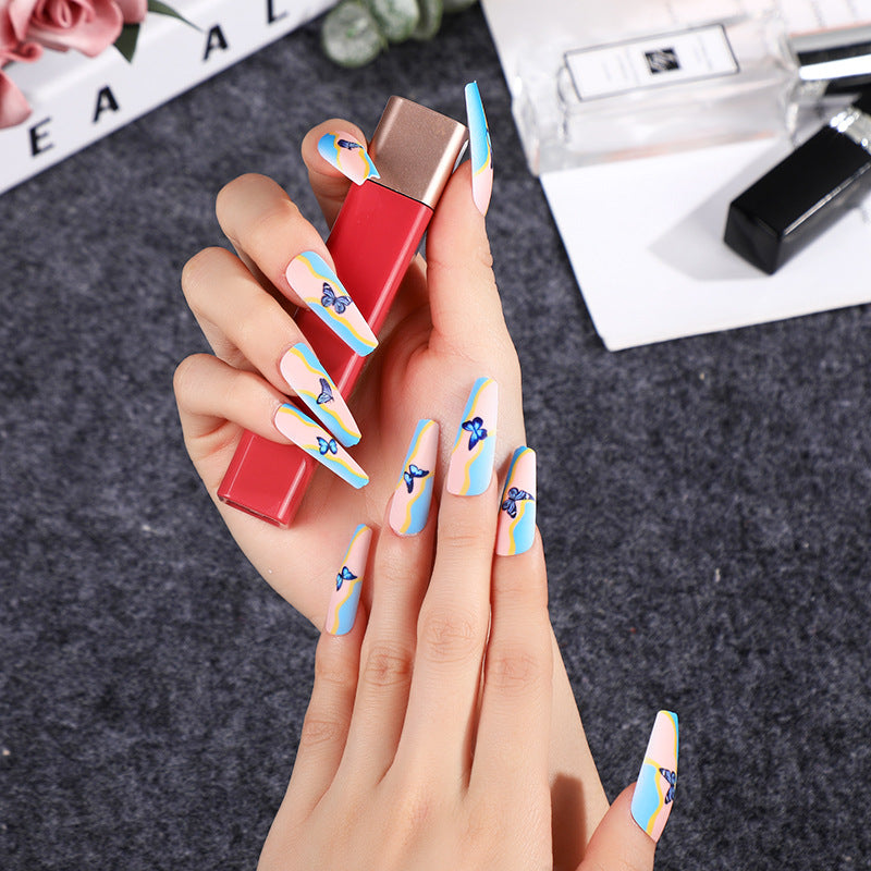 Artificial nails with creative floral designs Acalora