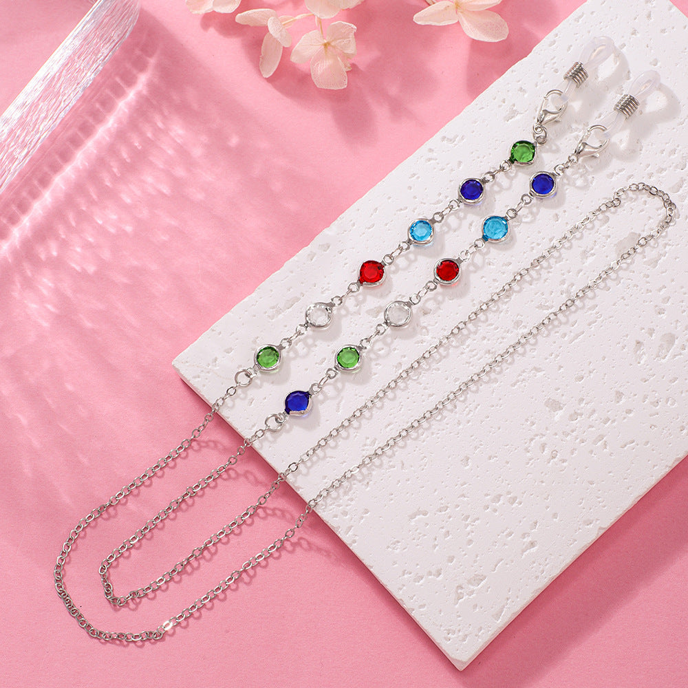 Artistic Beaded Eyewear Chain Acalora