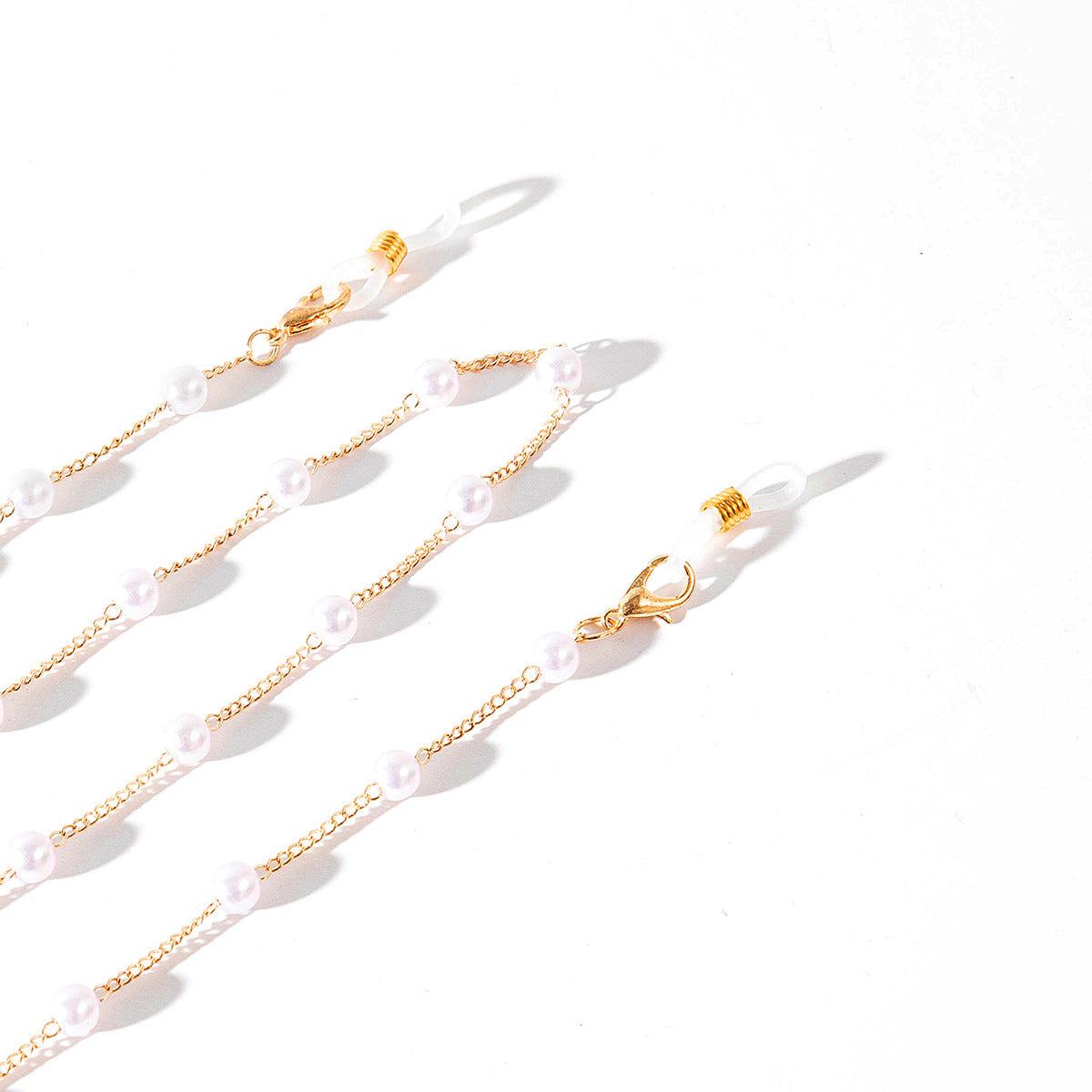Elegant Pearl Bead Eyewear Chain Acalora