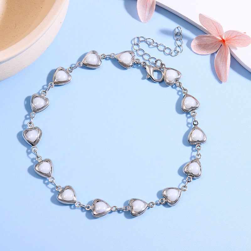 Charming Heart-Shaped Statement Bracelet Acalora