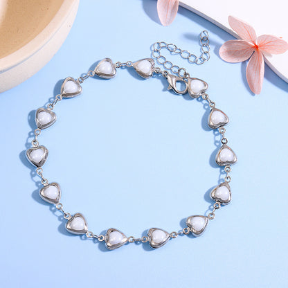 Charming Heart-Shaped Statement Bracelet Acalora