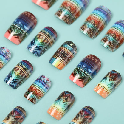 Creative Art Nails in Ethno Design Acalora