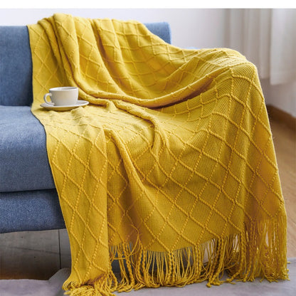 Unisex Cozy Textured Throw Blanket