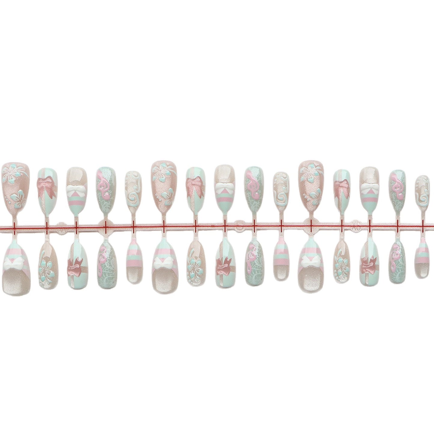 Themed Press-On Nail Art Set Acalora