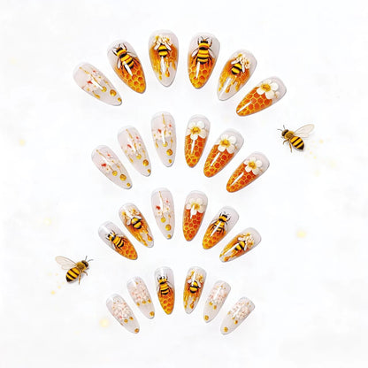 Floral Honeycomb Nail Art Acalora
